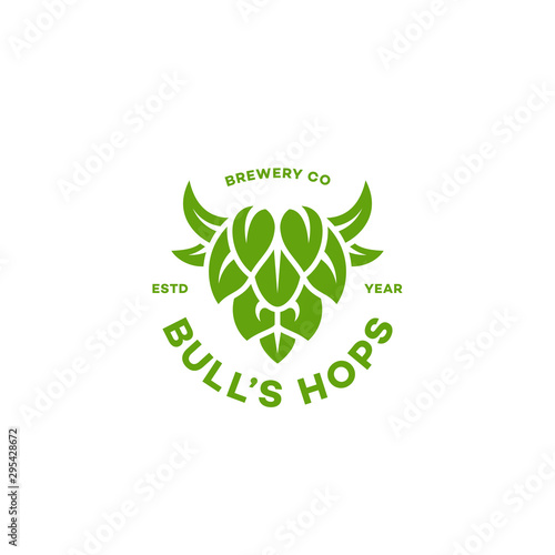 Bulls hops logo