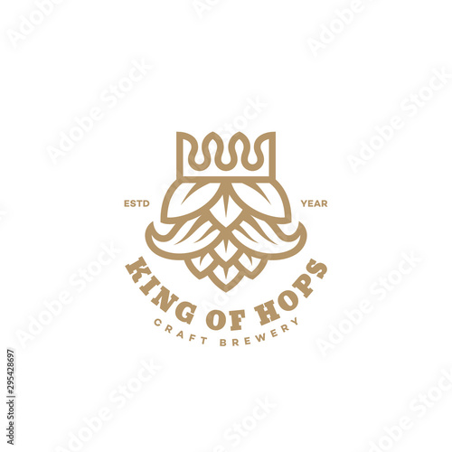 King of hops logo