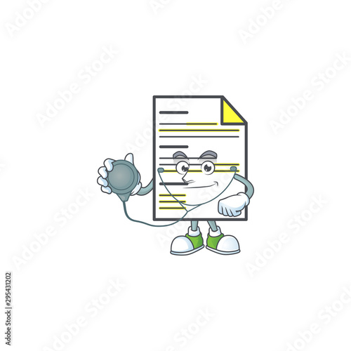 Doctor the document for a contract business.