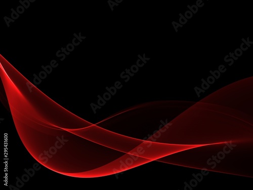 Abstract Soft Color Red Wave Background