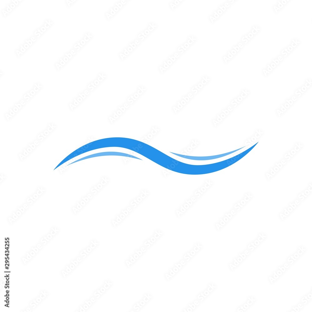 Water wave icon vector. Wave logo design template Water wave icon vector. Wave logo design template