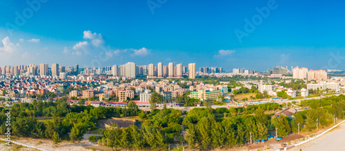 Aerial aerial photographs of coastal city scenery in Beihai City, Guangxi © Weiming