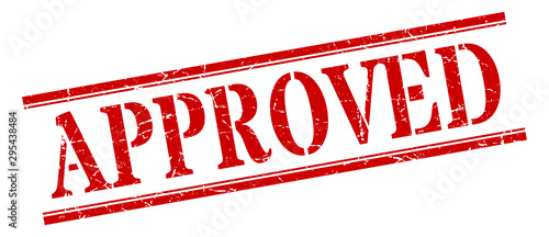 approved stamp. approved square grunge sign. approved