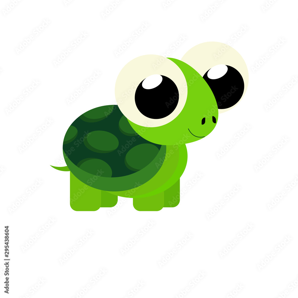 Obraz premium turtle flat vector