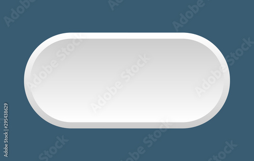 blank button. blank rounded white sign. blank