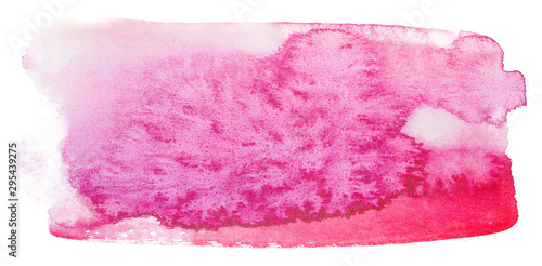 red with pink watercolor stain element rectangular with texture