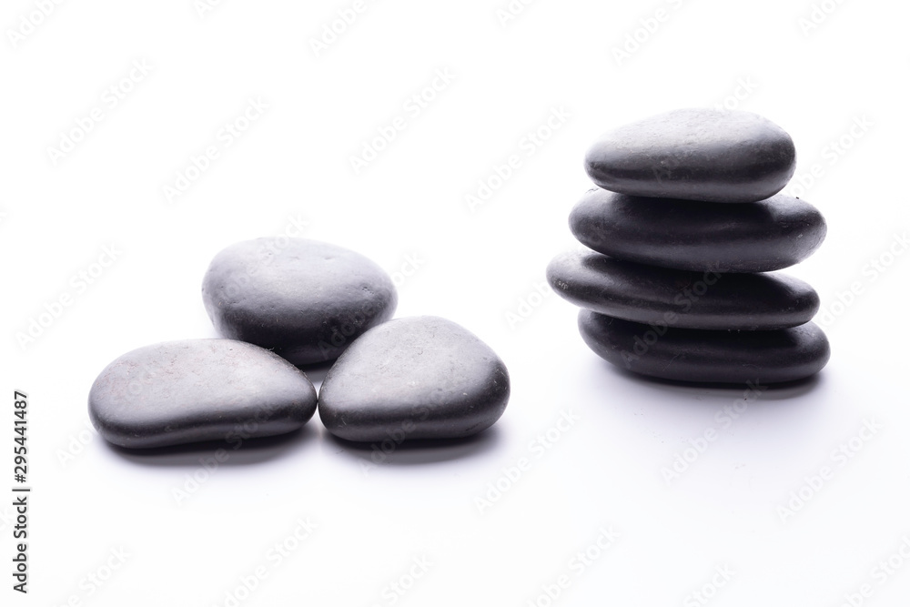 Smooth stone composition close up Smooth stone composition close up