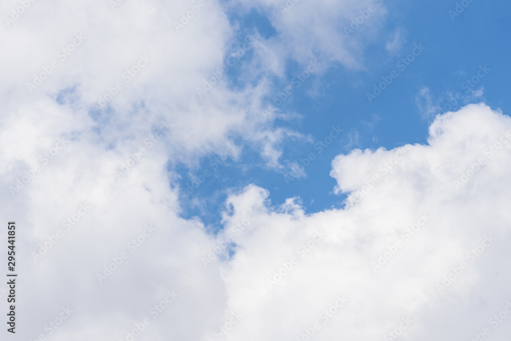 The nature of blue sky with cloud in the morning.