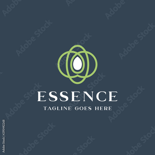 essence oil logo icon vector template