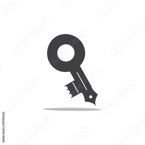 shine key solution symbol vector