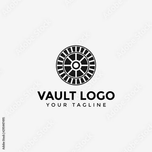 Vault Logo Design Template Illustration