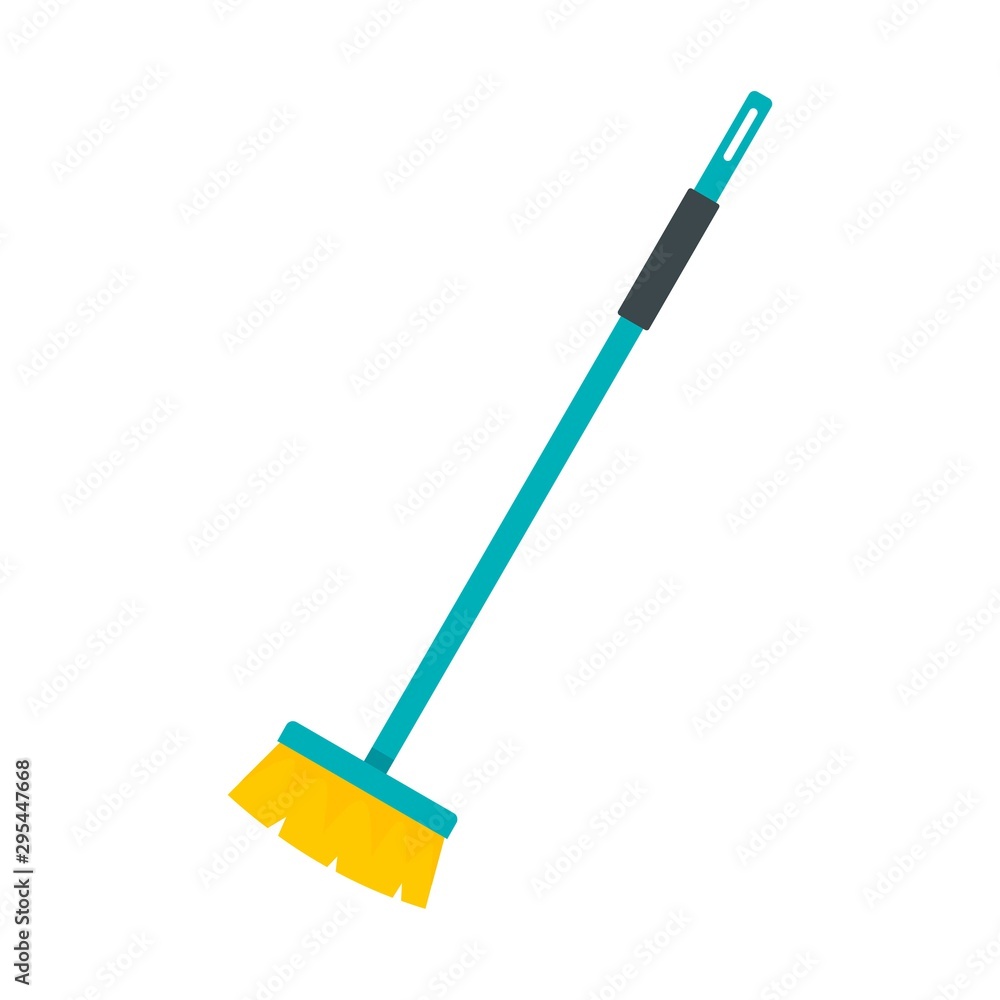 Cleaning mop icon. Flat illustration of cleaning mop vector icon for web design Cleaning mop icon. Flat illustration of cleaning mop vector icon for web design