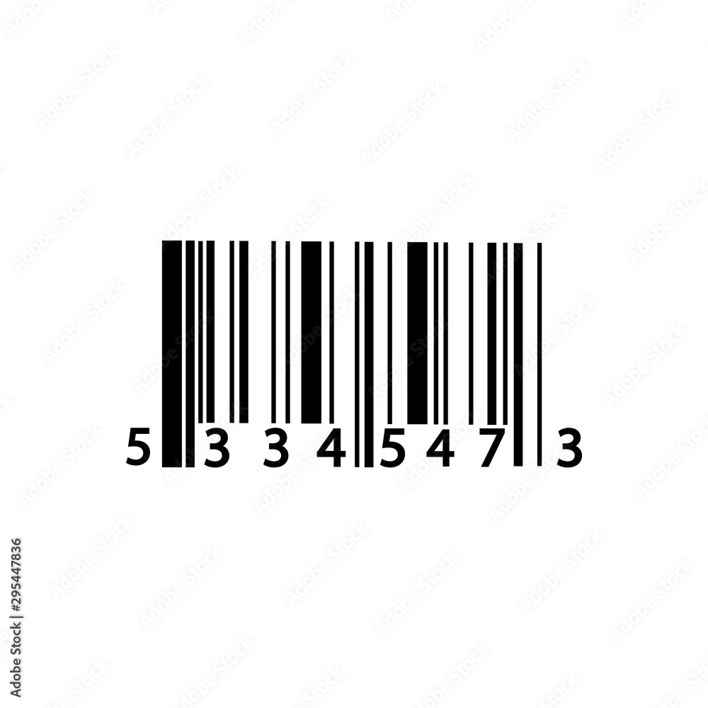 scanning bar code icon flat design