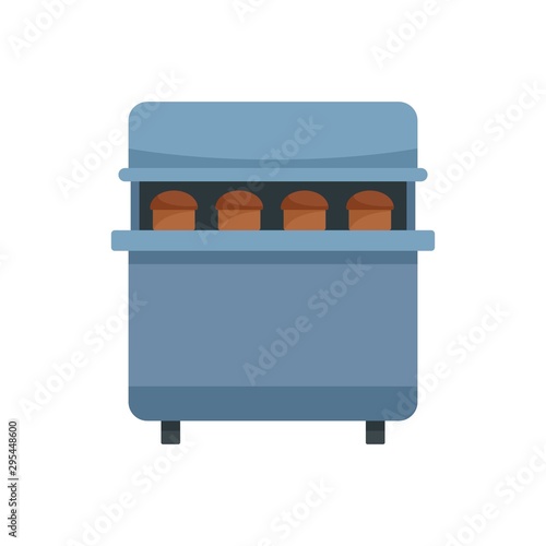 Bakery factory icon. Flat illustration of bakery factory vector icon for web design