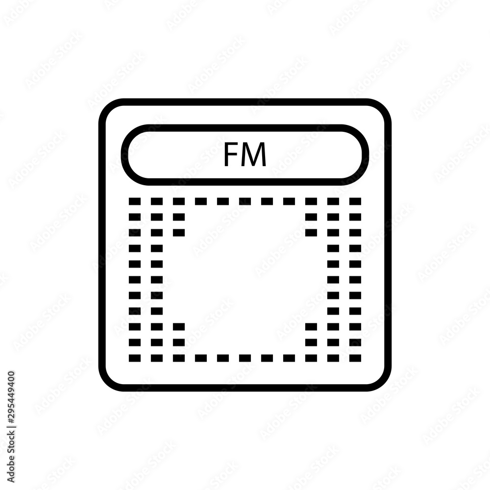 radio icon trendy flat design radio icon trendy flat design