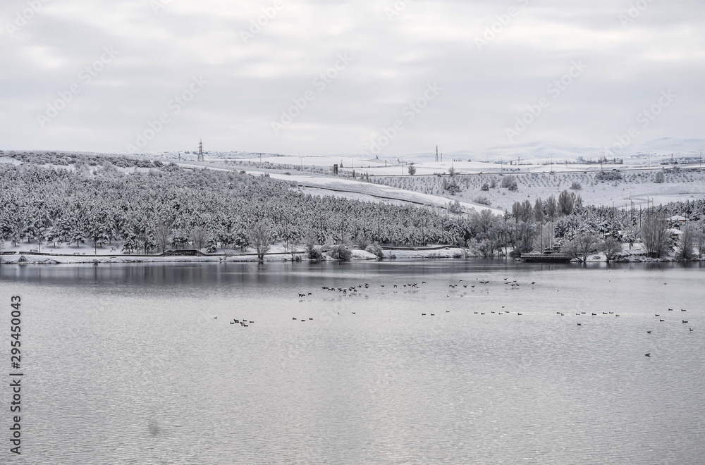 Snow landscapes from various regions of Ankara
