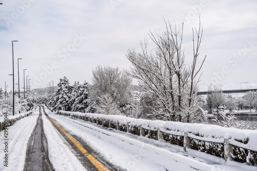 Snow landscapes from various regions of Ankara