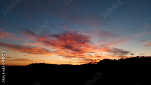 sunset in the mountains