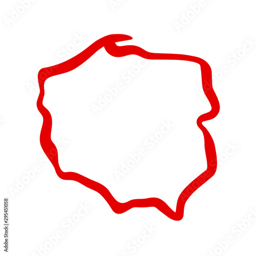 Mapa Polski - kontury