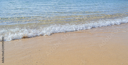 amazing beach in Australia, Sydney little bay, close up uf waves