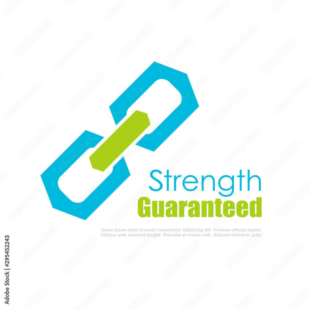 Strong chain link logo Strong chain link logo