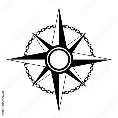 Compass vintage vector icon