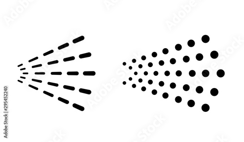 Water spray vector icon