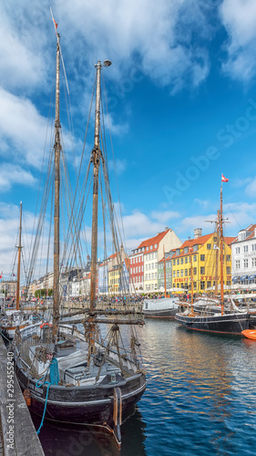 Copenhagen Nyhavn District with Foreground Tallship © Antony McAulay