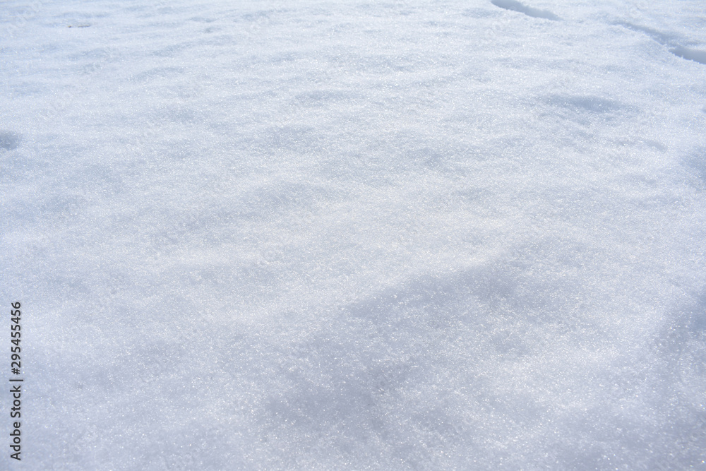 The background of snow.