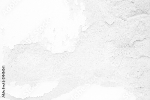 White Broken Concrete Wall Texture Background.