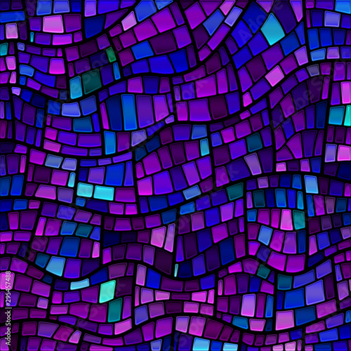 abstract vector stained-glass mosaic background