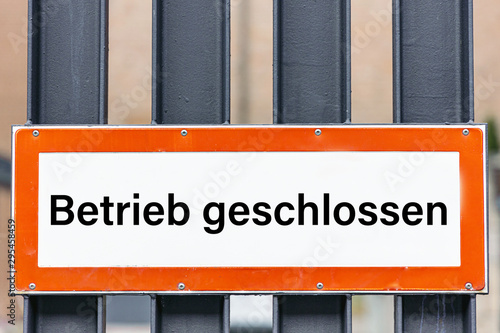 Betrieb geschlossen