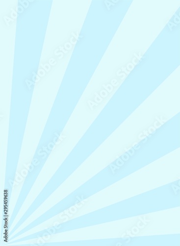 Sunlight vertical background. Powder blue color burst background with white highlight.