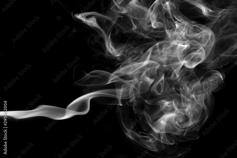 smoke on black background smoke on black background
