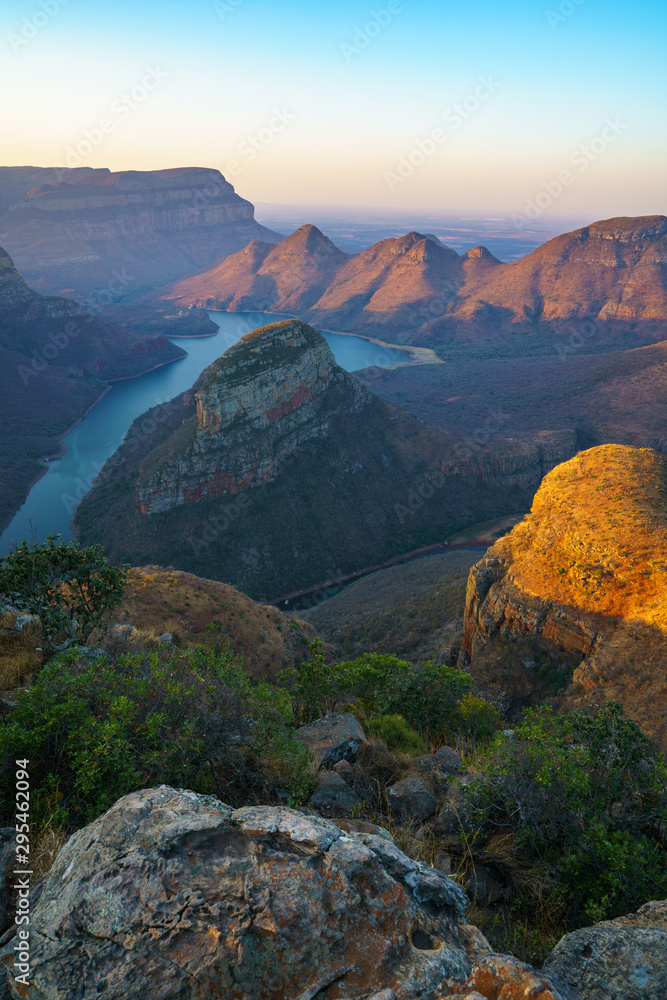 three rondavels and blyde river canyon at sunset, south africa 56