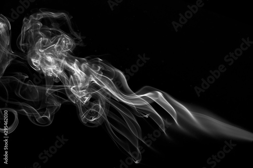 smoke on black background
