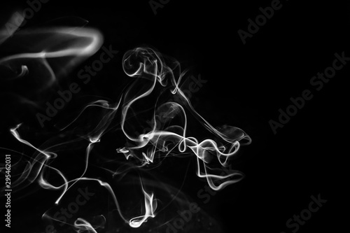 smoke on black background