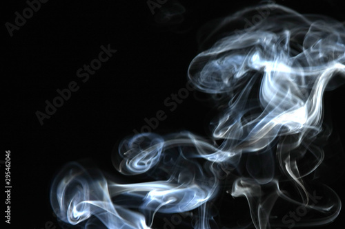 smoke on black background