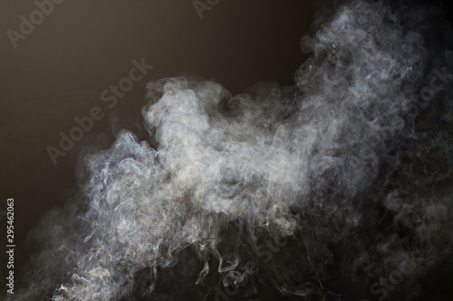 smoke on black background