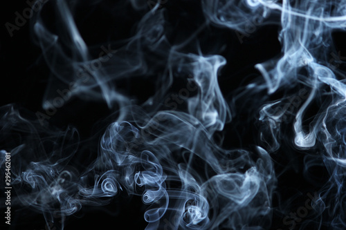 smoke on black background