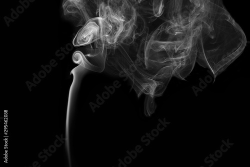 smoke on black background