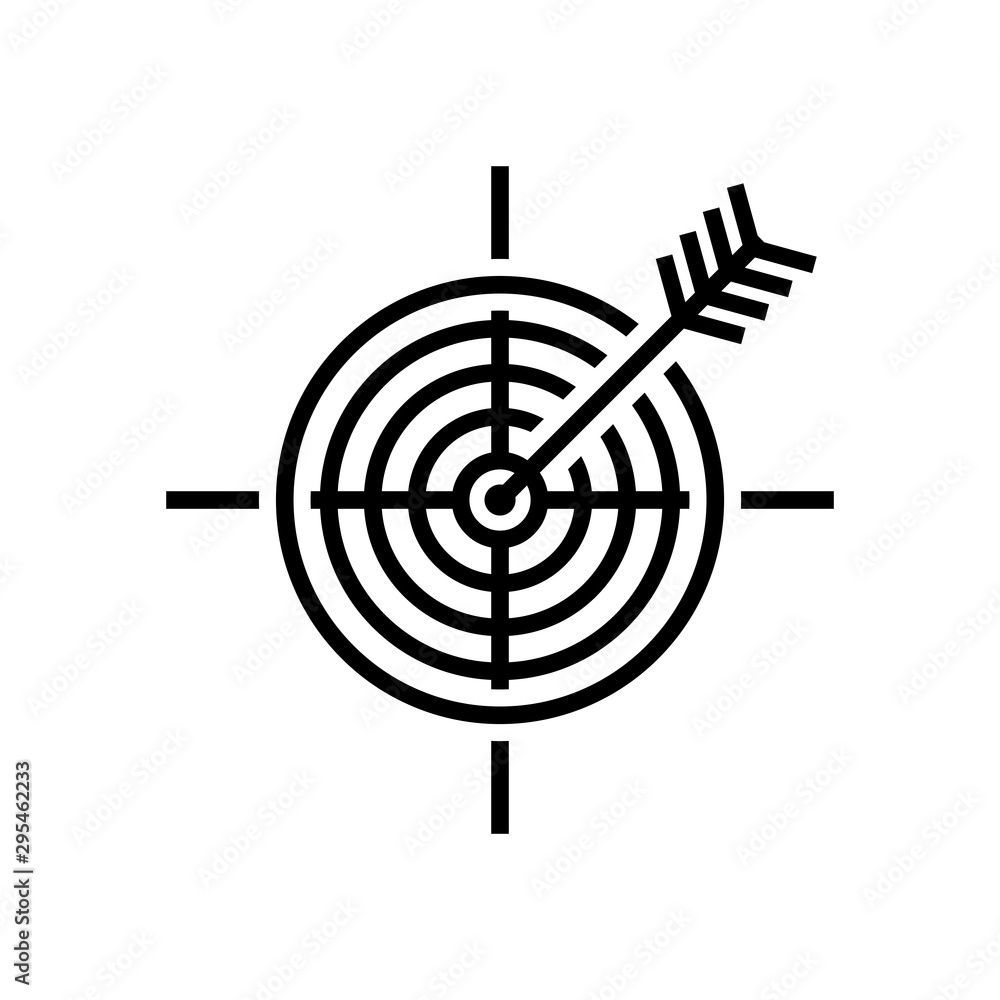 mission target icon logo template mission target icon logo template