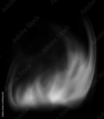 smoke on black background