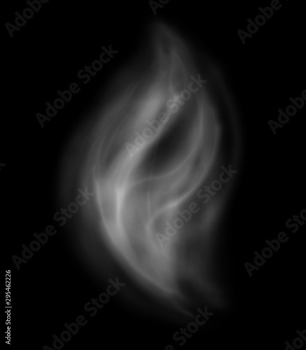 smoke on black background