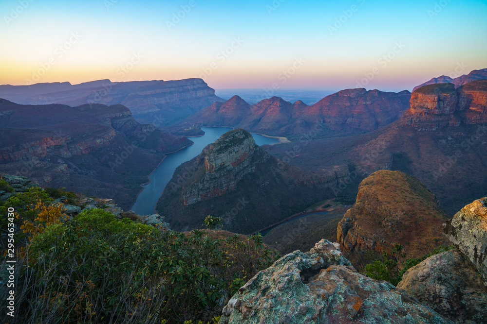 three rondavels and blyde river canyon at sunset, south africa 102