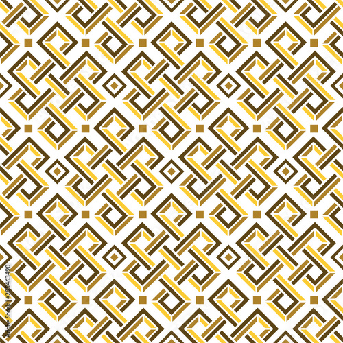 Celtic knot vector 3d seamless pattern of rectangular shapes