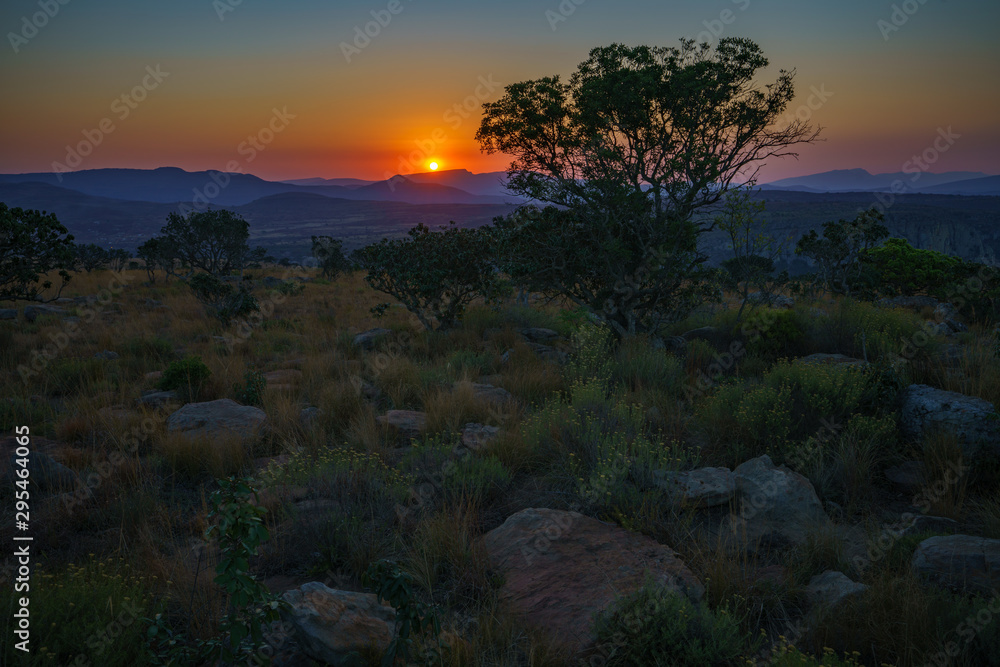 sunset at three rondavels lookout in blyde river canyon, south africa 27