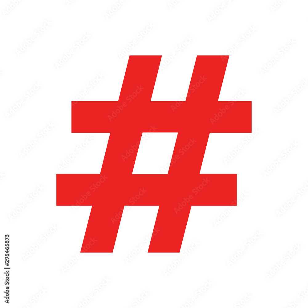 Obraz premium Hashtag und Hintergrund