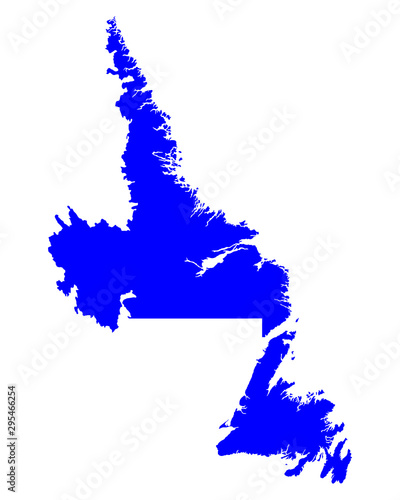 Karte von Newfoundland and Labrador