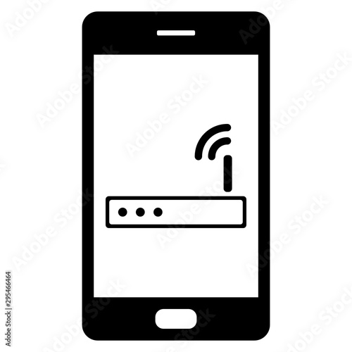 Router und Smartphone